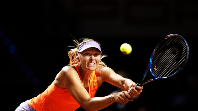Sharapova was victorious in her first round match in Stuttgart