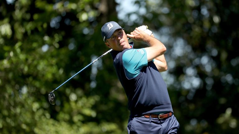 Matt Kuchar during the final round of the 2017 Masters Tournament at Augusta