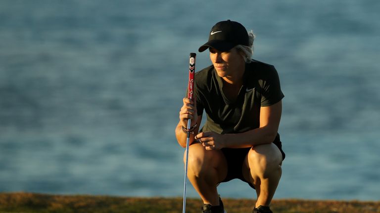 Mel Reid will take a four-shot lead into the final round