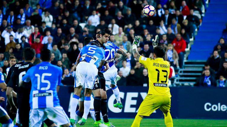 Morata scores Real's fourth goal at Leganes