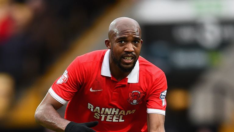 NOTTINGHAM, ENGLAND - FEBRUARY 20:  Nigel Atangana of Leyton Orient in action during the Sky Bet League Two match between Notts County and Leyton Orient at