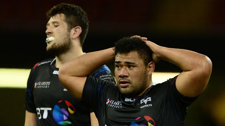 Ospreys were unable to capitalise on the extra man in the second half