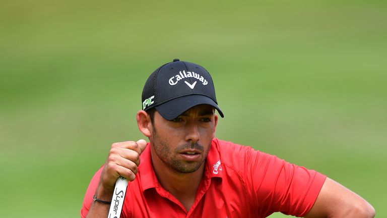 RABAT, MOROCCO - APRIL 16:  Pablo Larrazabal of Spain lines up a putt during the fourth round of the Trophee Hassan II at Royal Golf Dar Es Salam on April 