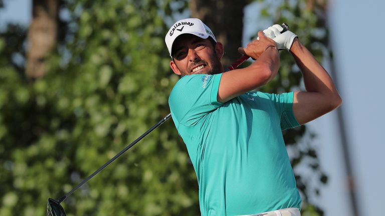 BEIJING, CHINA - APRIL 28:  Pablo Larrazabal of Spain plays a shot during the second round of the 2017 Volvo China open at Topwin Golf and Country Club on 