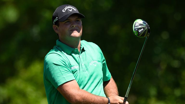 HUMBLE, TX - MARCH 30:  Patrick Reed plays his tee shot on the second hole during the first round of the Shell Houston Open at the Golf Club of Houston on 