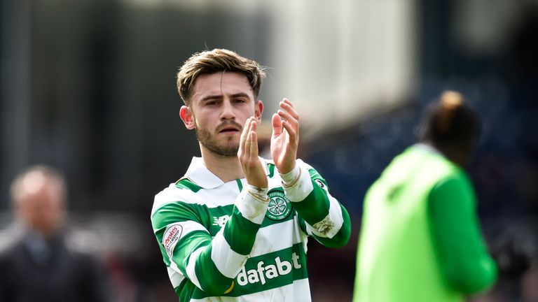 Celtic's Patrick Roberts at full time against Ross County