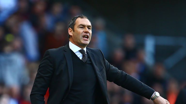 Paul Clement gestures on the touchline during his side's match with Middlesbrough