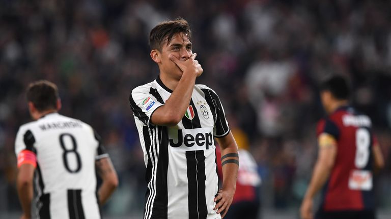 Paulo Dybala was on the scoresheet for Juventus in Turin
