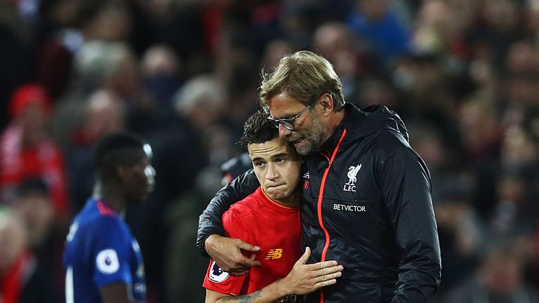 Klopp does not want Philippe Coutinho to shoulder all the workload