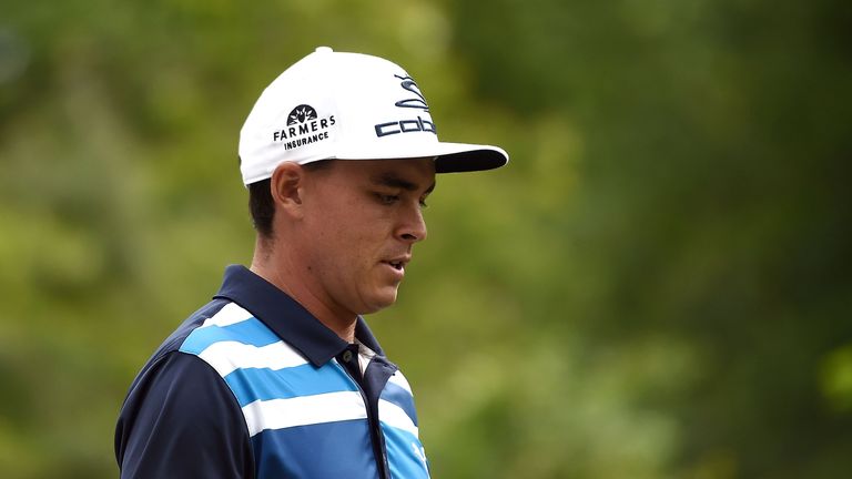 HUMBLE, TX - APRIL 01:  Rickie Fowler walks down the fairway on the second hole during the third round of the Shell Houston Open at the Golf Club of Housto