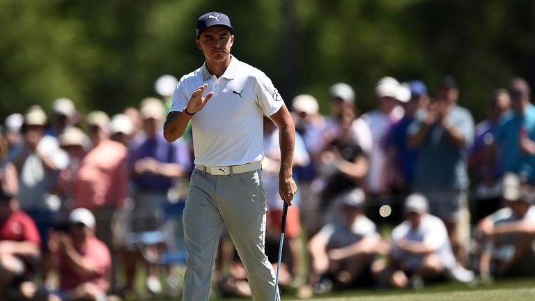 Rickie Fowler during the second round of the Shell Houston Open