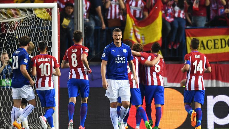 Robert Huth will miss the second leg through suspension