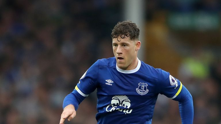 Everton's Ross Barkley during the Premier League match v Leicester at Goodison Park, Liverpool. Photo. Picture date: Sunday April 9, 2017