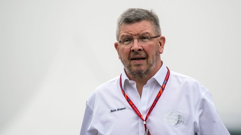 Ross Brawn, Managing Director (Sporting) of the Formula One Group, walks at the paddock in Shanghai on April 6, 2017, ahead of the Formula One Chinese Gran