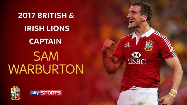 Lions captain Sam Warburton