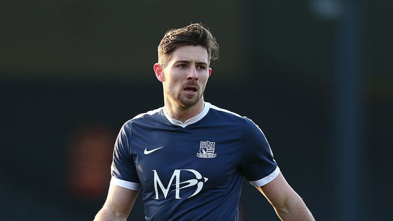 SOUTHEND, ENGLAND - FEBRUARY 18:  Ryan Leonard of Southend United in action during the Sky Bet League One match between Southend United and Northampton Tow