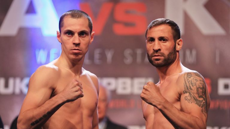 Scott Quigg and Viorel Simion 