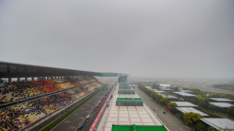 Heavy cloud disrupted practice for the Chinese GP