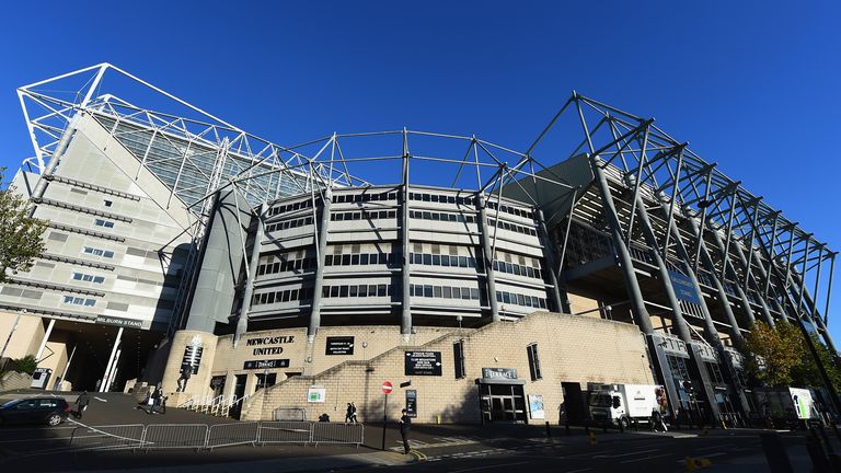 NEWCASTLE UPON TYNE, ENGLAND - NOVEMBER 01:  A view outside the stadium before the Barclays Premier League match between Newcastle United and Liverpool at 