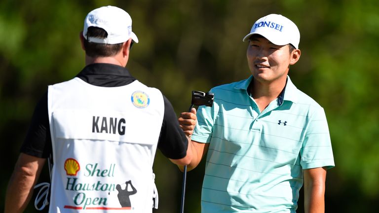 Sung Kang during the second round of the Shell Houston Open