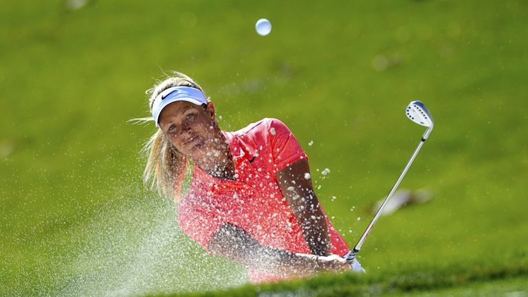 Suzann Pettersen is chasing leader Lexi Thompson