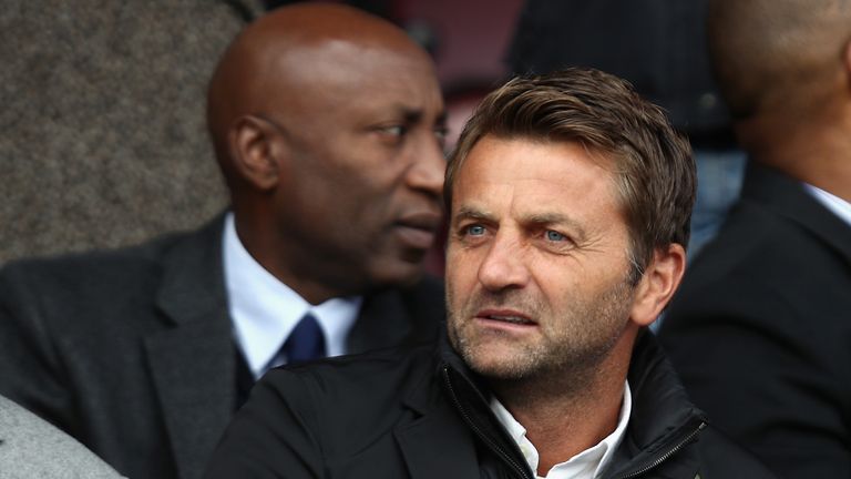 SWINDON, ENGLAND - NOVEMBER 12:  Swindon Town Director of Football Tim Sherwood looks on prior to the Sky Bet League One match between Swindon Town and Cha