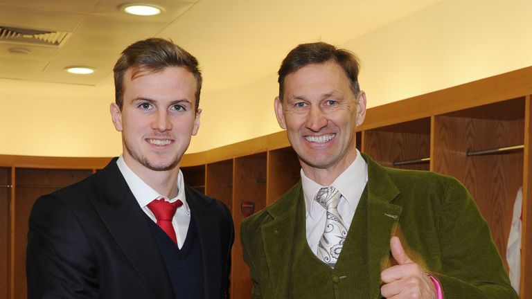 Tony Adams visits the Premier League match between Arsenal and Crystal Palace at Emirates Stadium