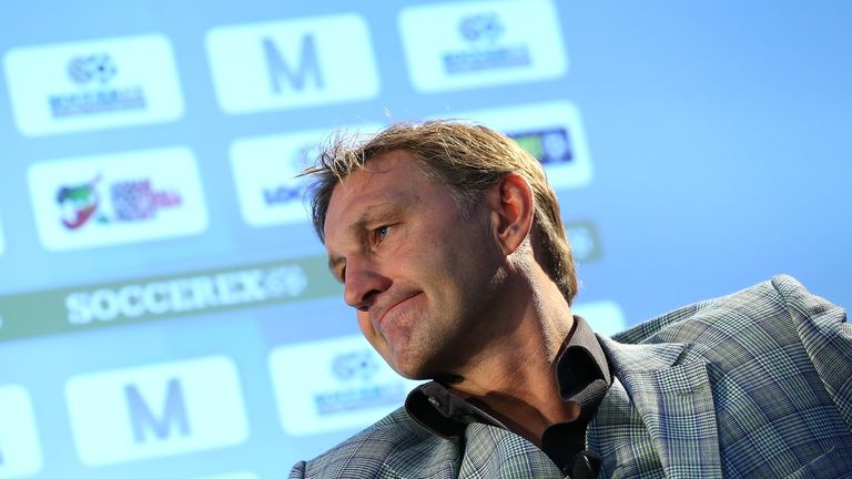 MANCHESTER, ENGLAND - SEPTEMBER 08:  Former England and Arsenal player Tony Adams talks about 'Sporting Chance' during day four of the Soccerex - Mancheste