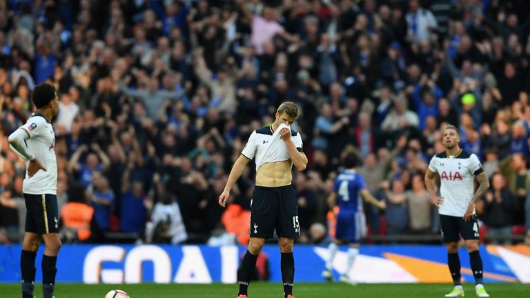 Tottenham have lost seven FA Cup semi-finals in a row