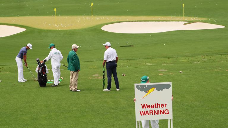 Weather warning for the Masters