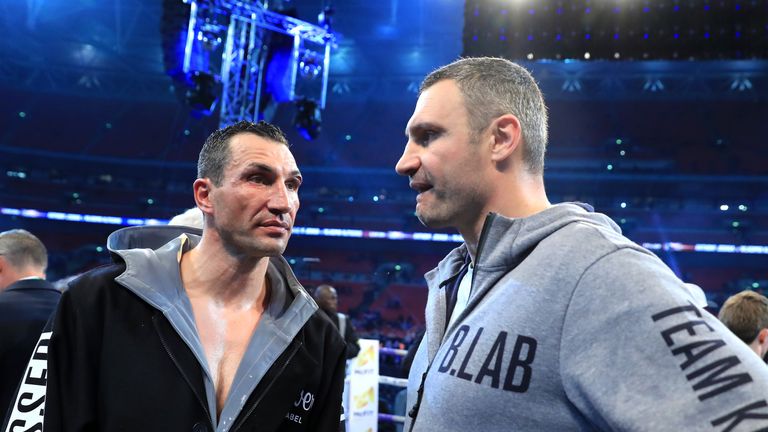 Wladimir Klitschko and his brother Vitali Klitschko 