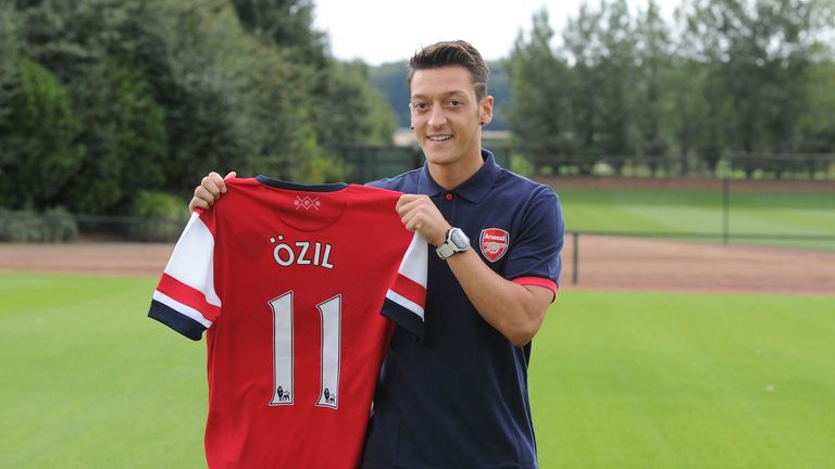 Arsenal reacted to unrest over a lack of big-name signings by recruiting Mesut Ozil from Real Madrid for £42.4m
