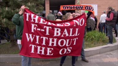 Blackpool & Orient fans protest