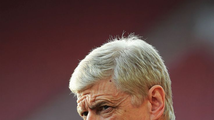 Arsene Wenger prior to the Premier League match between Southampton and Arsenal at St Mary's Stadium