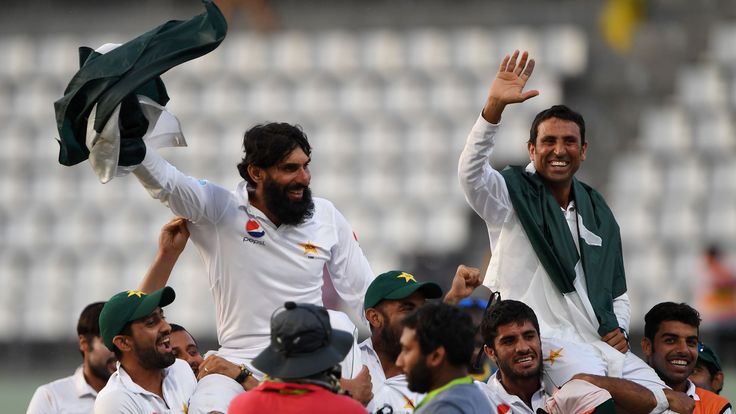 Misbah and Younus were carried aloft by their team-mates