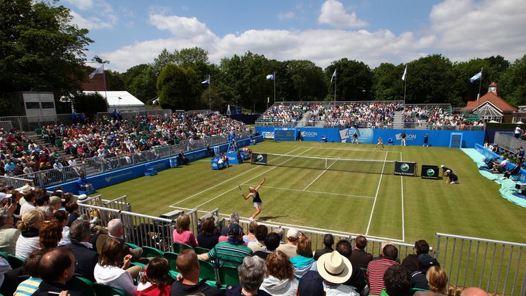 The centre court at the Edgbaston Priory Club