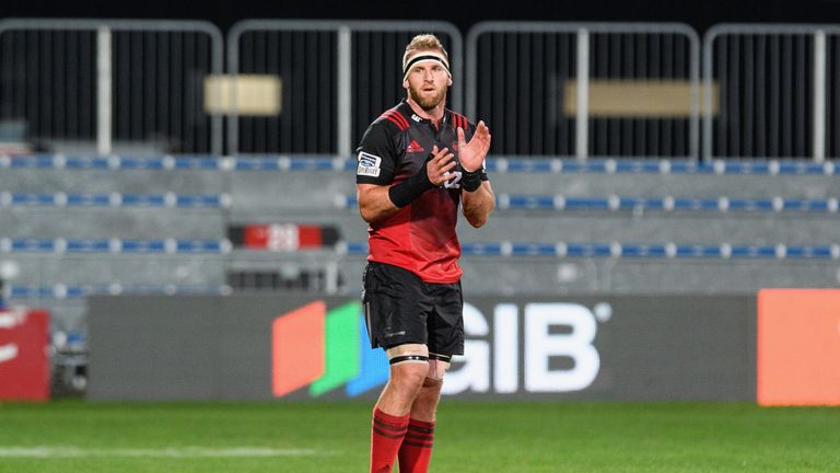 Kieran Read playing for Super Rugby franchise Crusaders