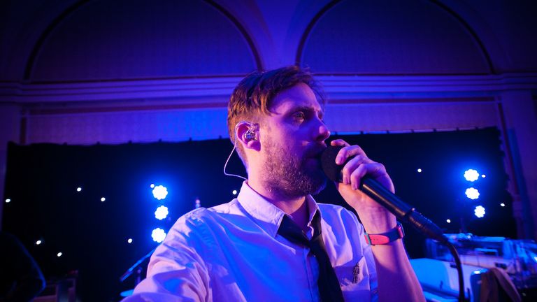 Ricky Wilson of the Kaiser Chiefs performs at Simon Grayson's charity ball in Leeds to raise money for Prostate Cancer UK [Credit: Dean Sanderson]
