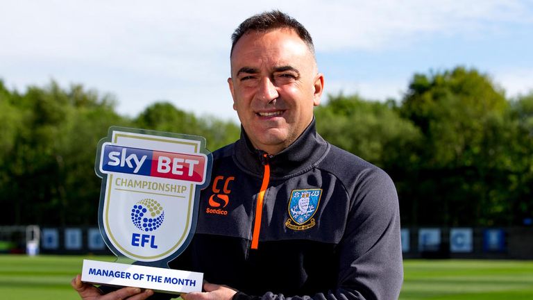 Carlos Calvalhal has been rewarded for Sheffield Wednesday's fine late push which has seen them claim a play-off place