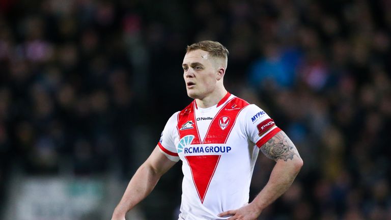 09/02/2017 - Rugby League - Betfred Super League - St Helens v Leeds Rhinos - Totally Wicked Stadium, St Helens, England - St Helens' Adam Swift