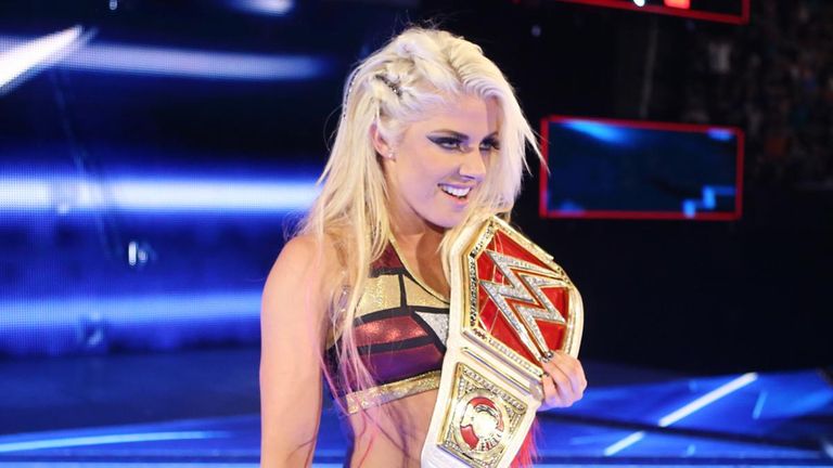 Alexa Bliss waits to find out who will be first to challenge her for her new title.