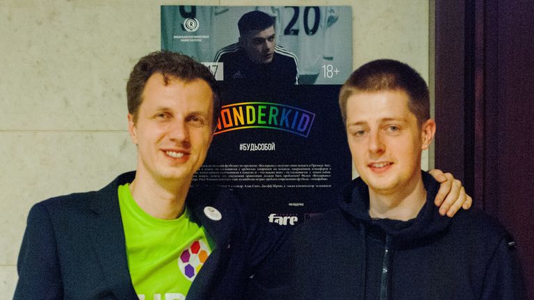 Alexander Agapov and Rhys Chapman, WONDERKID screening in Moscow, Russia