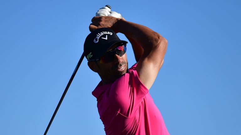 SCIACCA, ITALY - MAY 20:  Alvaro Quiros of Spain plays a shot on the 17th hole during the third round of The Rocco Forte Open at The Verdura Golf and Spa R