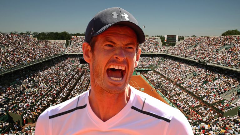 Andy Murray of Great Britain ahead of French Open 2017