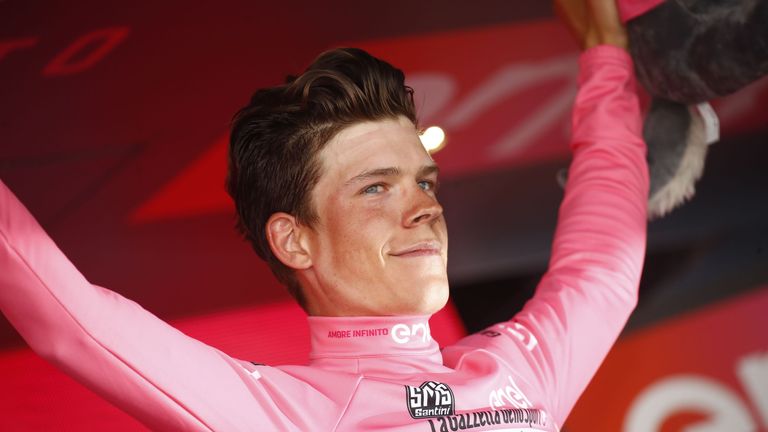 Luxemburg's Bob Jungels remained in pink after stage eight
