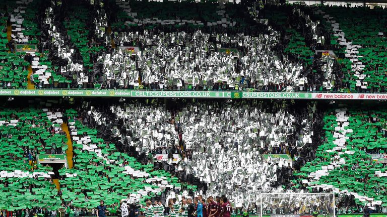 Celtic fans were in party mode ahead of kick-off