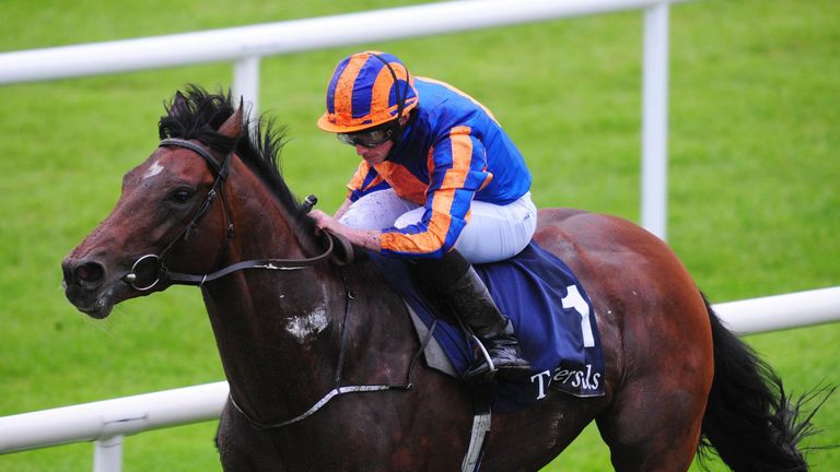 Churchill ridden by Ryan Moore win the Tattersalls Irish 2,000 Guineas at the Curragh Racecourse, Dublin. PRESS ASSOCIATION Photo. Picture date: Saturday M