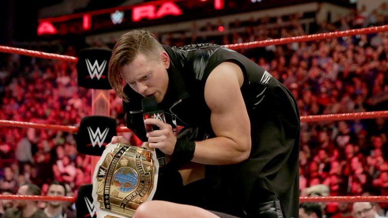 The Miz stood tall over Dean Ambrose at the end of RAW in London.