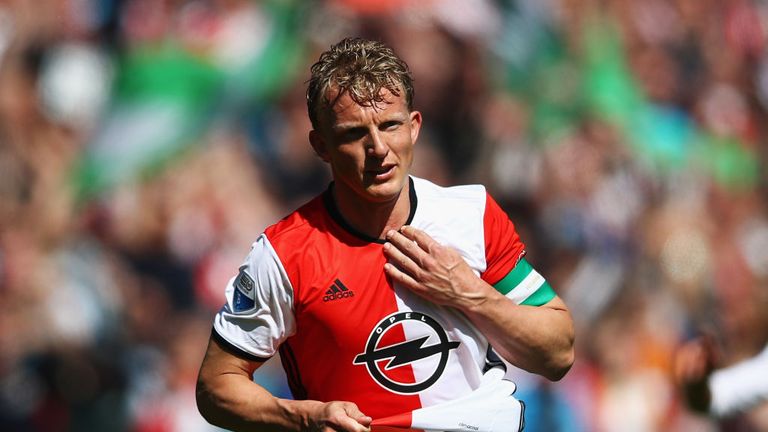 Dirk Kuyt scored a hat-trick for Feyenoord
