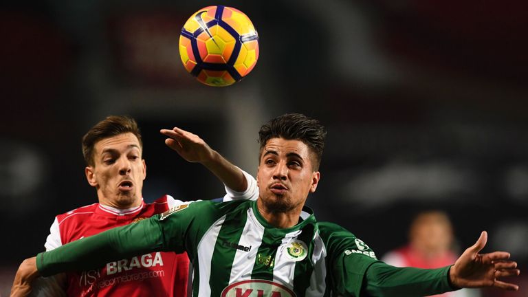 Vitoria Setubal defender Fabio Cardoso (right) is reportedly a target for Rangers